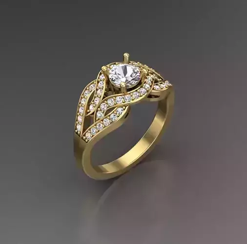 Solitaire Wedding Engagement Women Ring