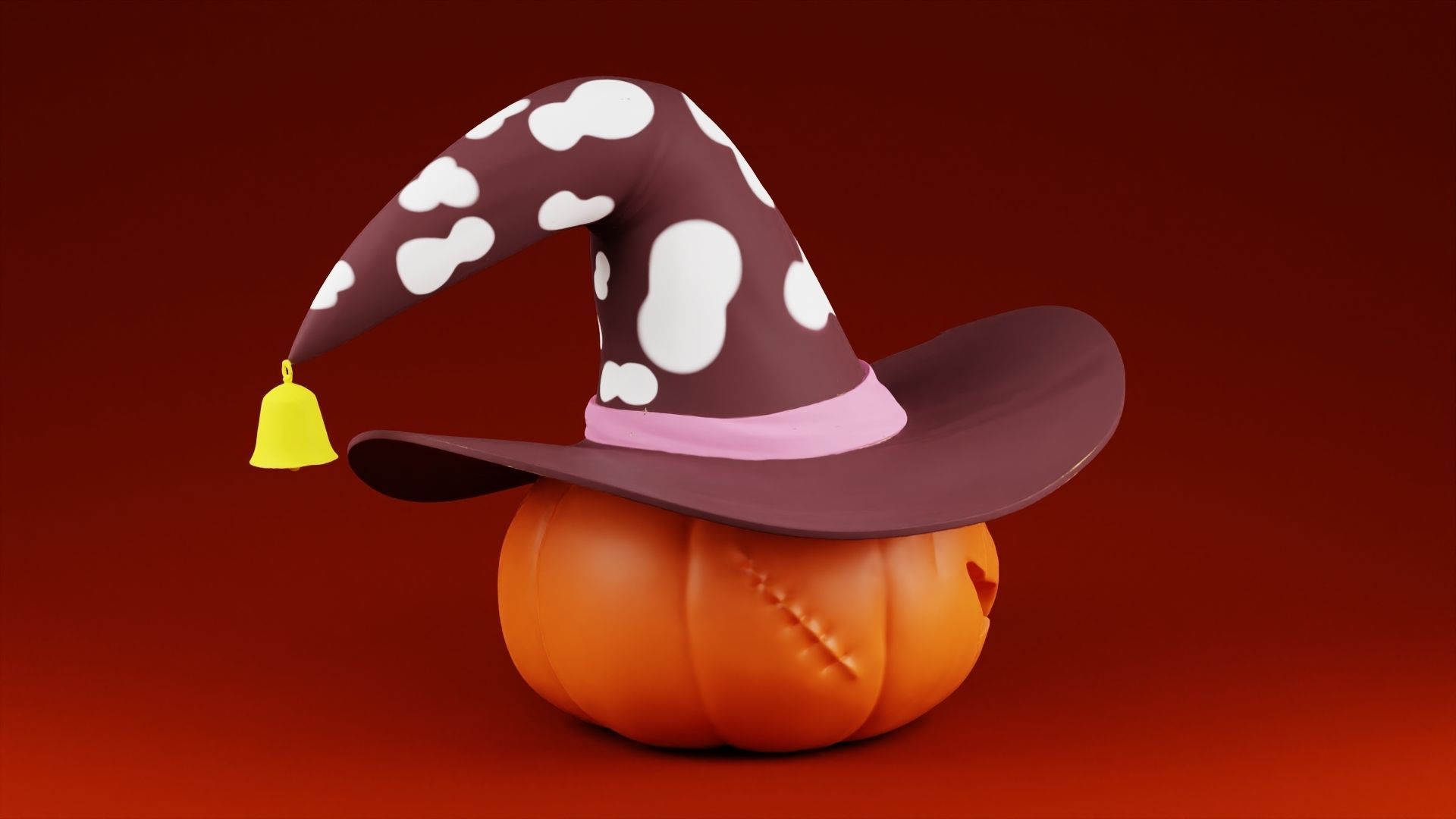 Halloween Pumpkin Hat 3D print model_4