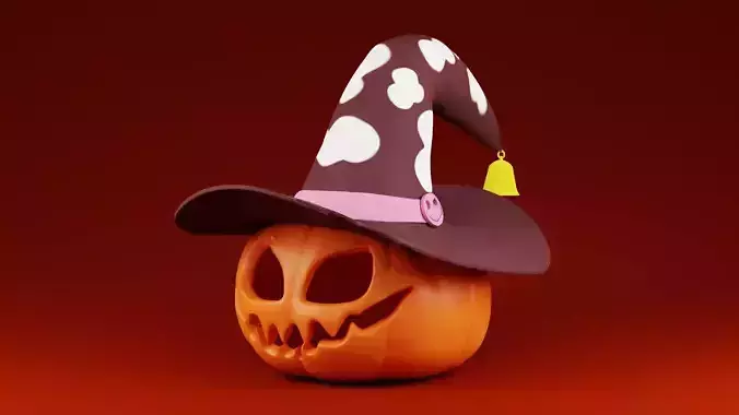 Halloween Pumpkin Hat 3D print model Halloween Pumpkin Hat 3D print model