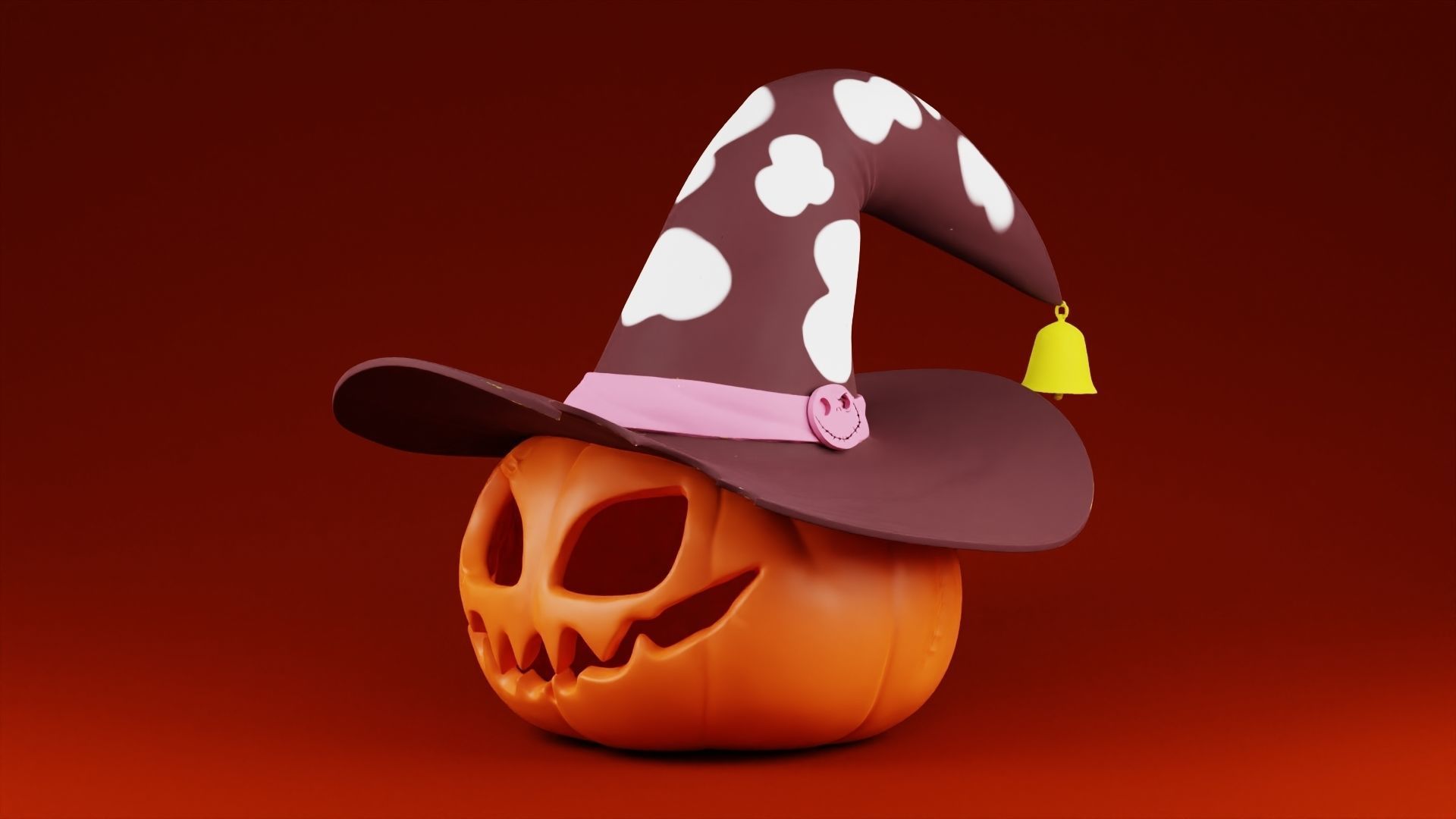 Halloween Pumpkin Hat 3D print model_8