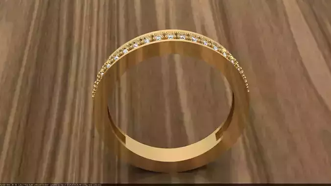 Diamond Jewelry Ring 3D print model