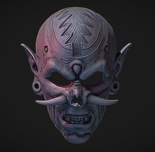 DEMON MASK 3D print model