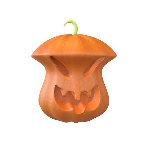 Halloween Pumpkin v3 001 Low-poly 3D model