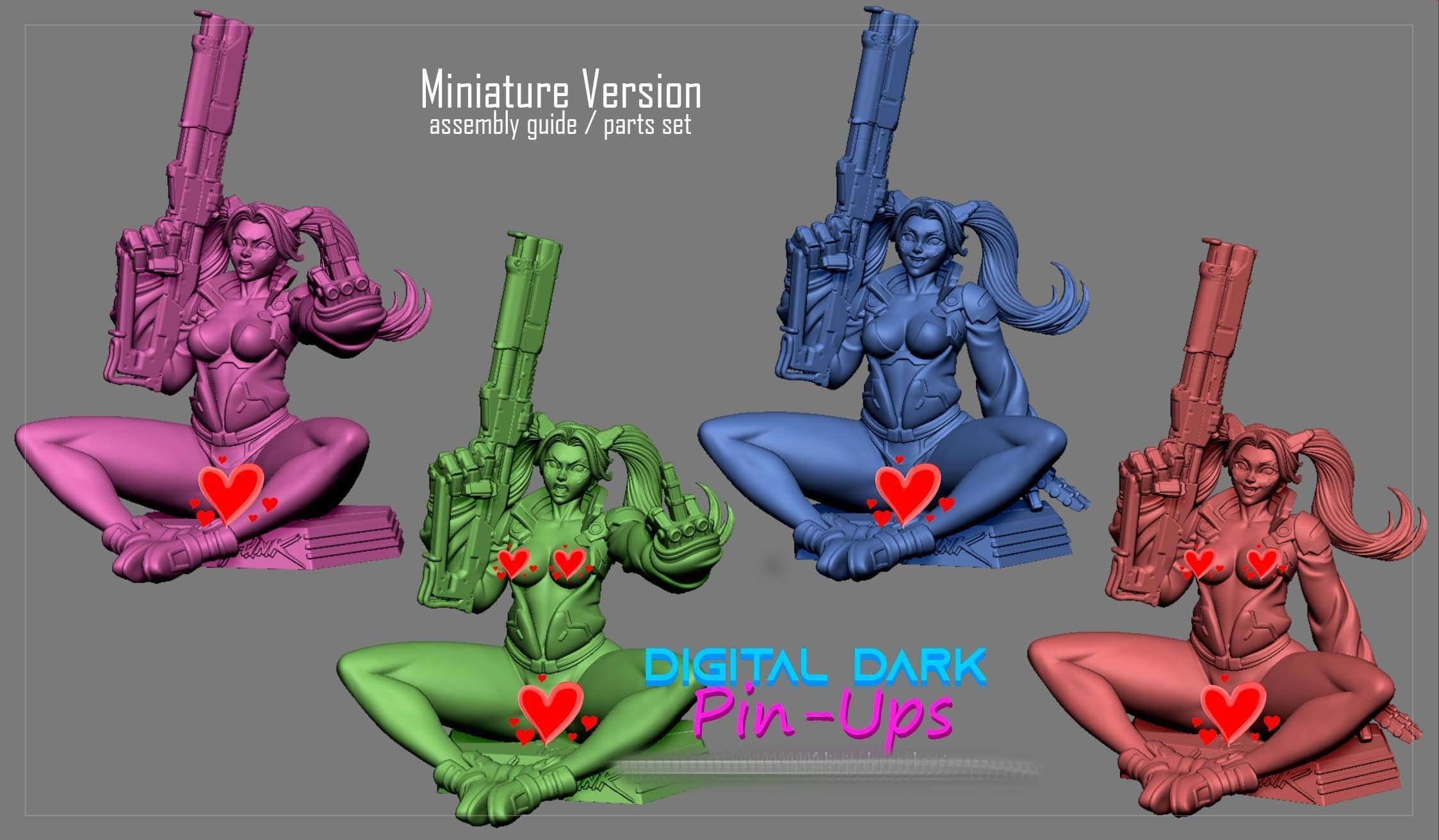 Rebecca Cyberpunk Edgerunners with NSFW version and Miniatures 3D print model_16