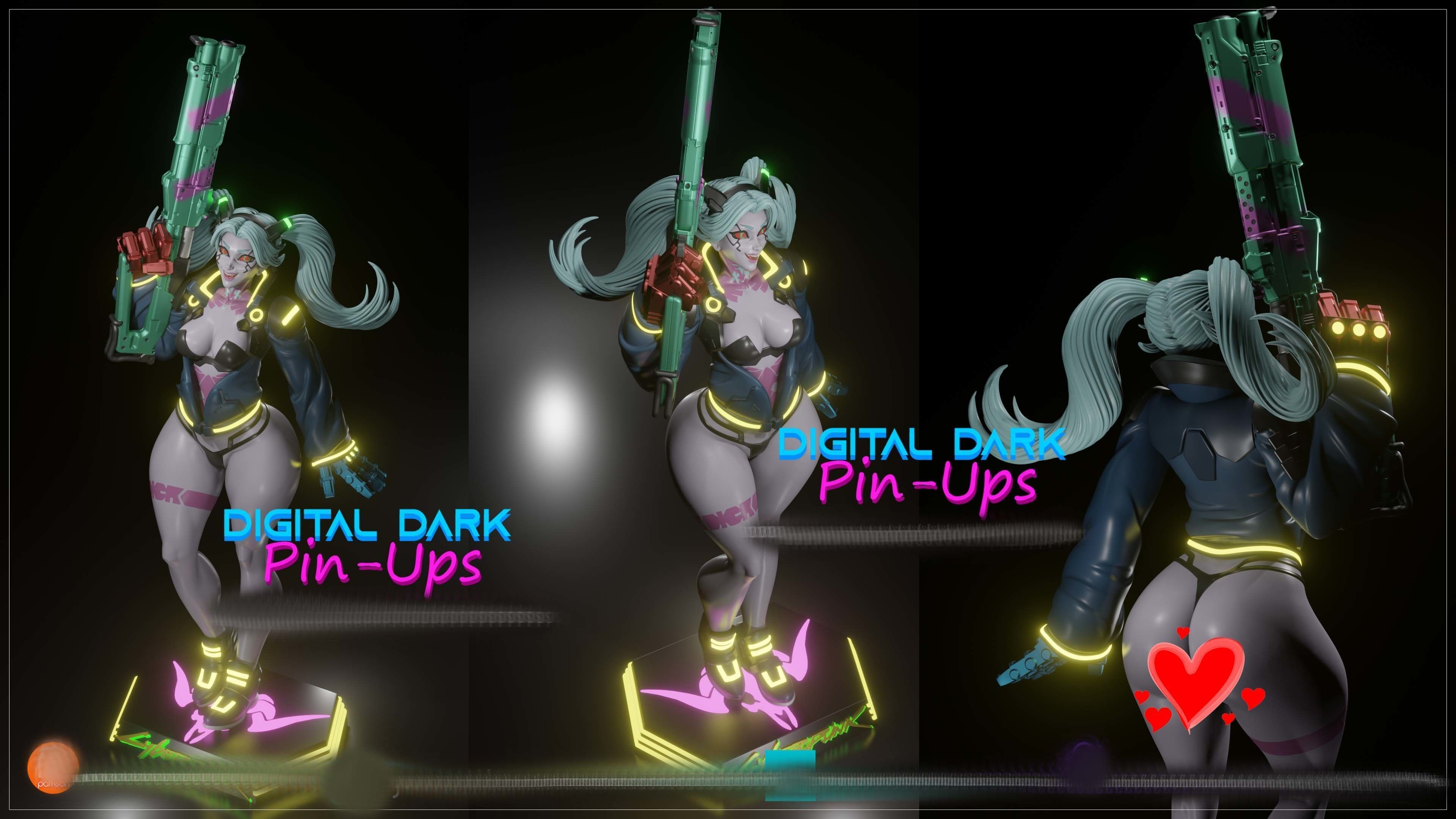 Rebecca Cyberpunk Edgerunners with NSFW version and Miniatures 3D print model_7