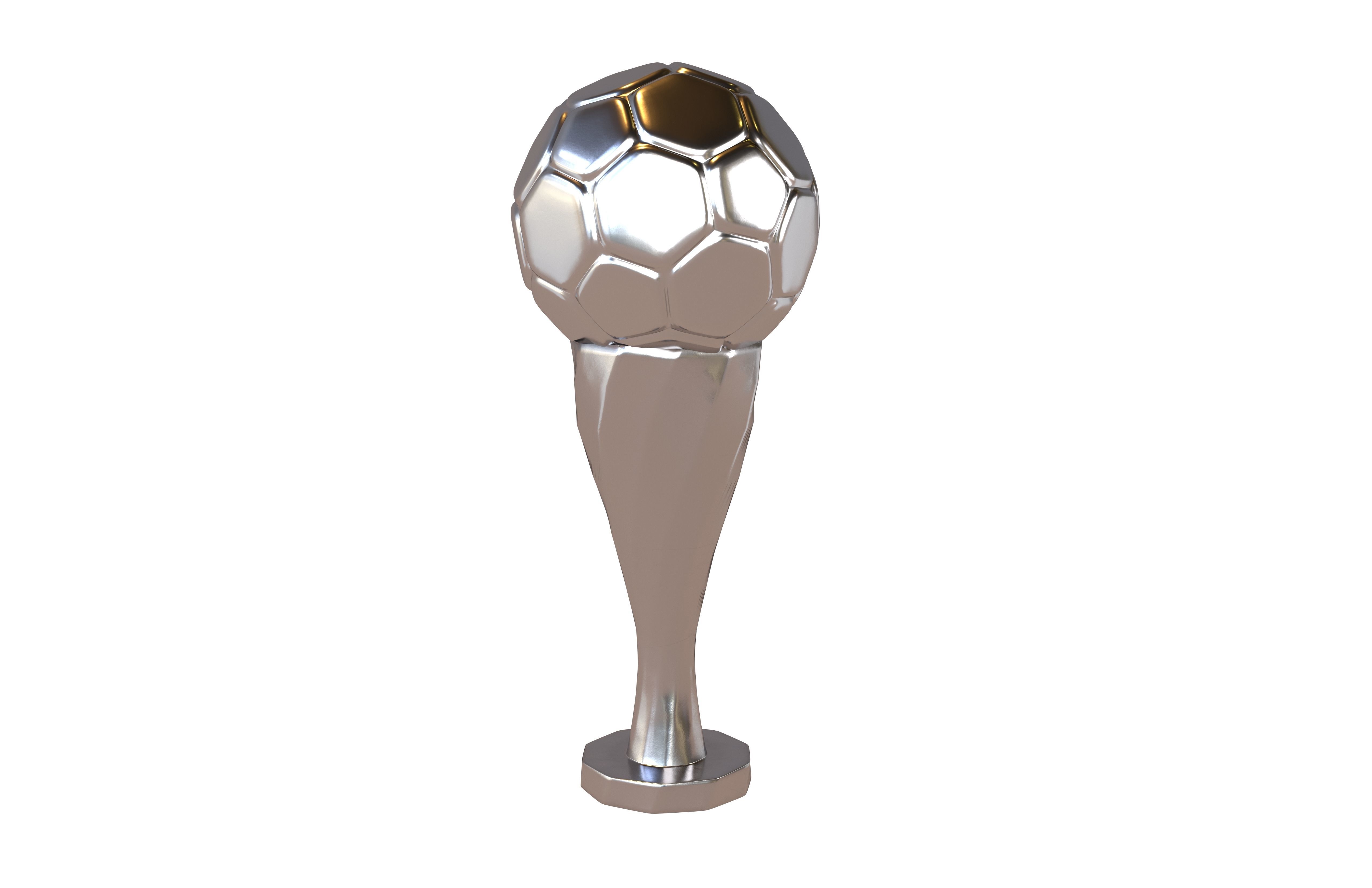 Soccer Ball Trophy v2 010 Low-poly 3D model_1