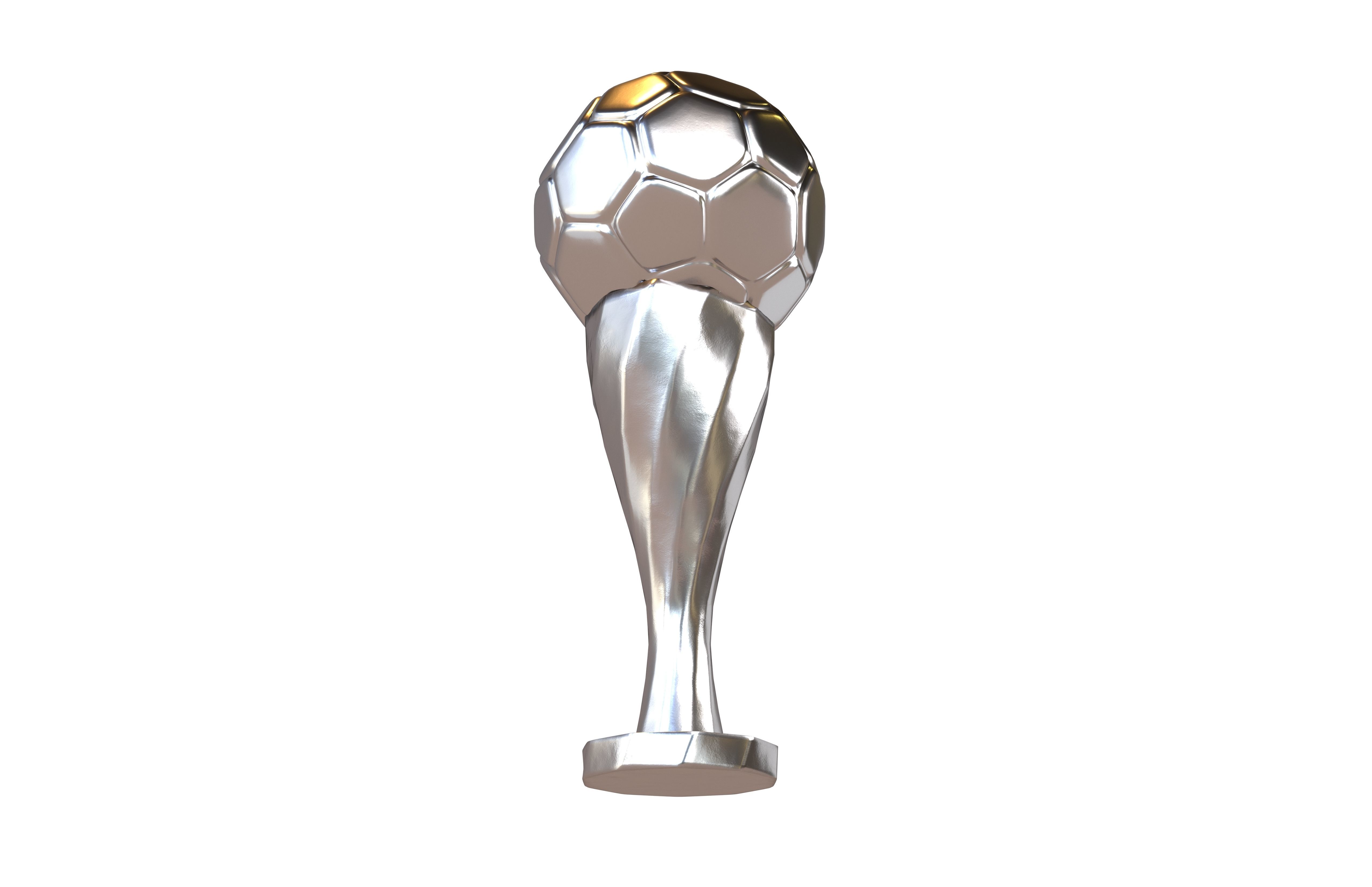 Soccer Ball Trophy v2 010 Low-poly 3D model_3