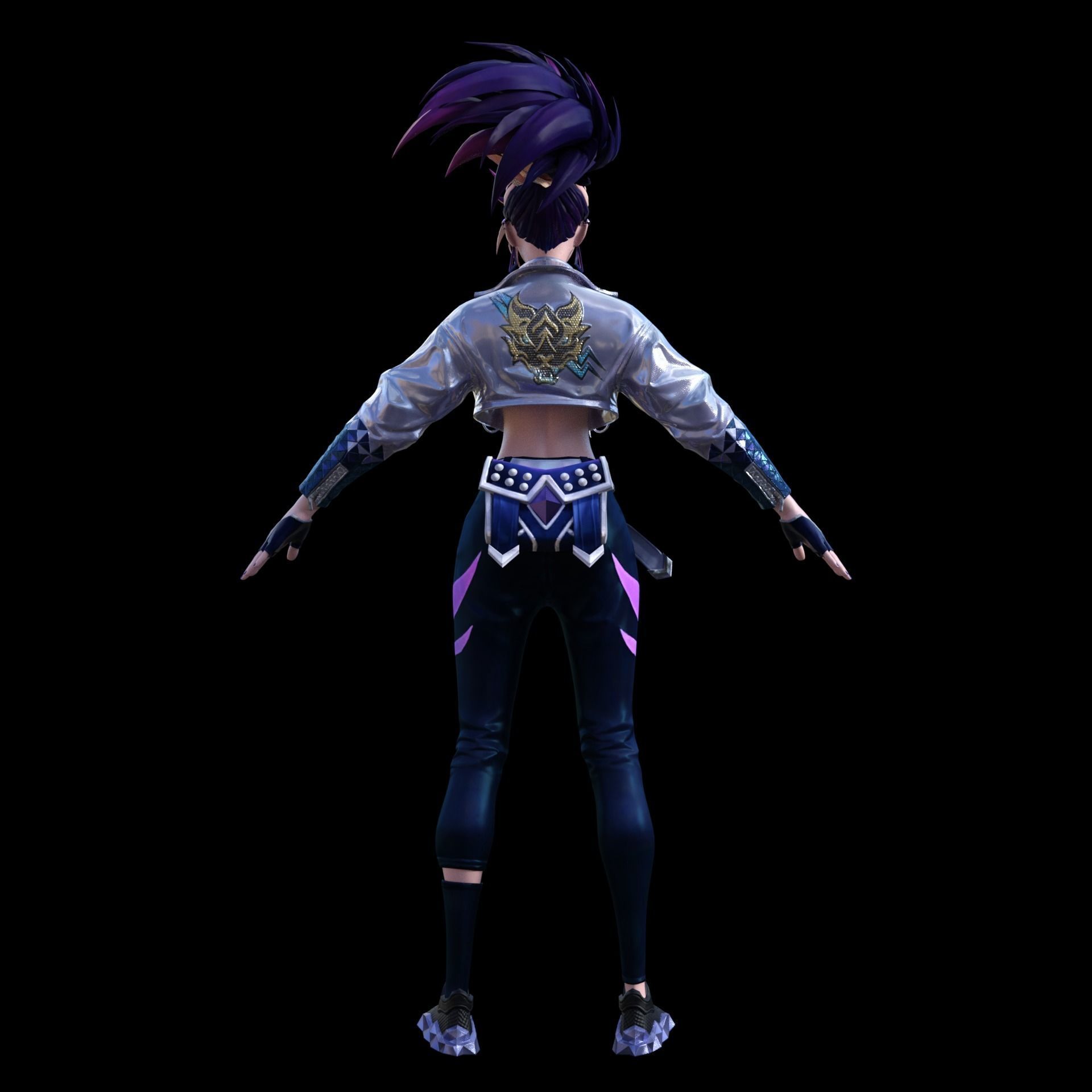 KDA ALL OUT Akali 3D model_3
