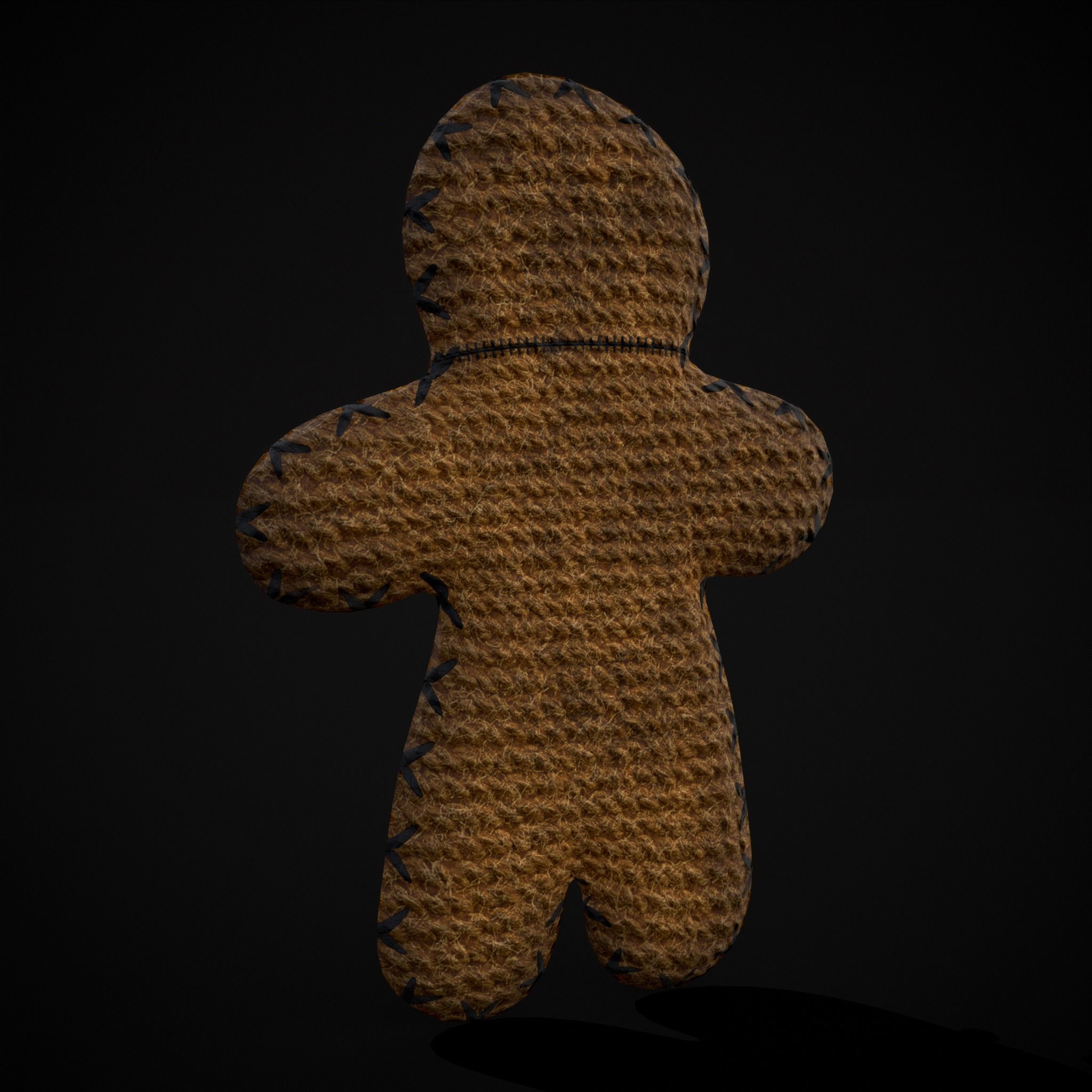 Simple Burlap Pin Effigy Free low-poly 3D model_5