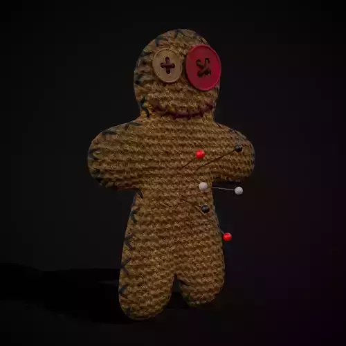 Simple Burlap Pin Effigy Free low-poly 3D model