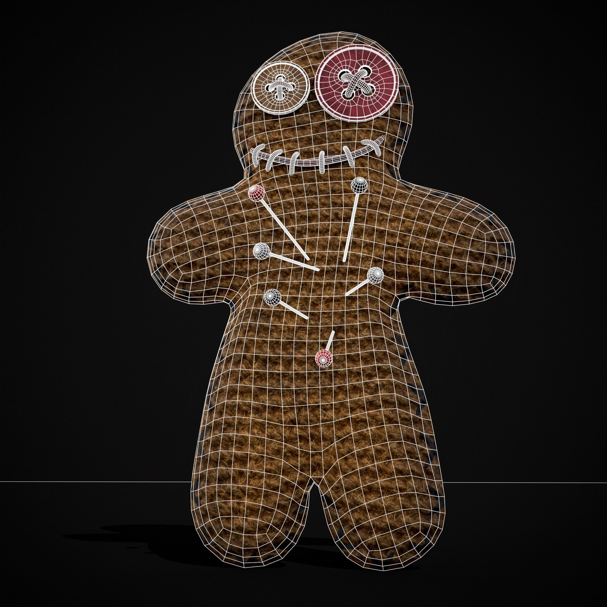 Simple Burlap Pin Effigy Free low-poly 3D model_20