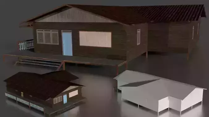 Rumah kayu panggung 013-014