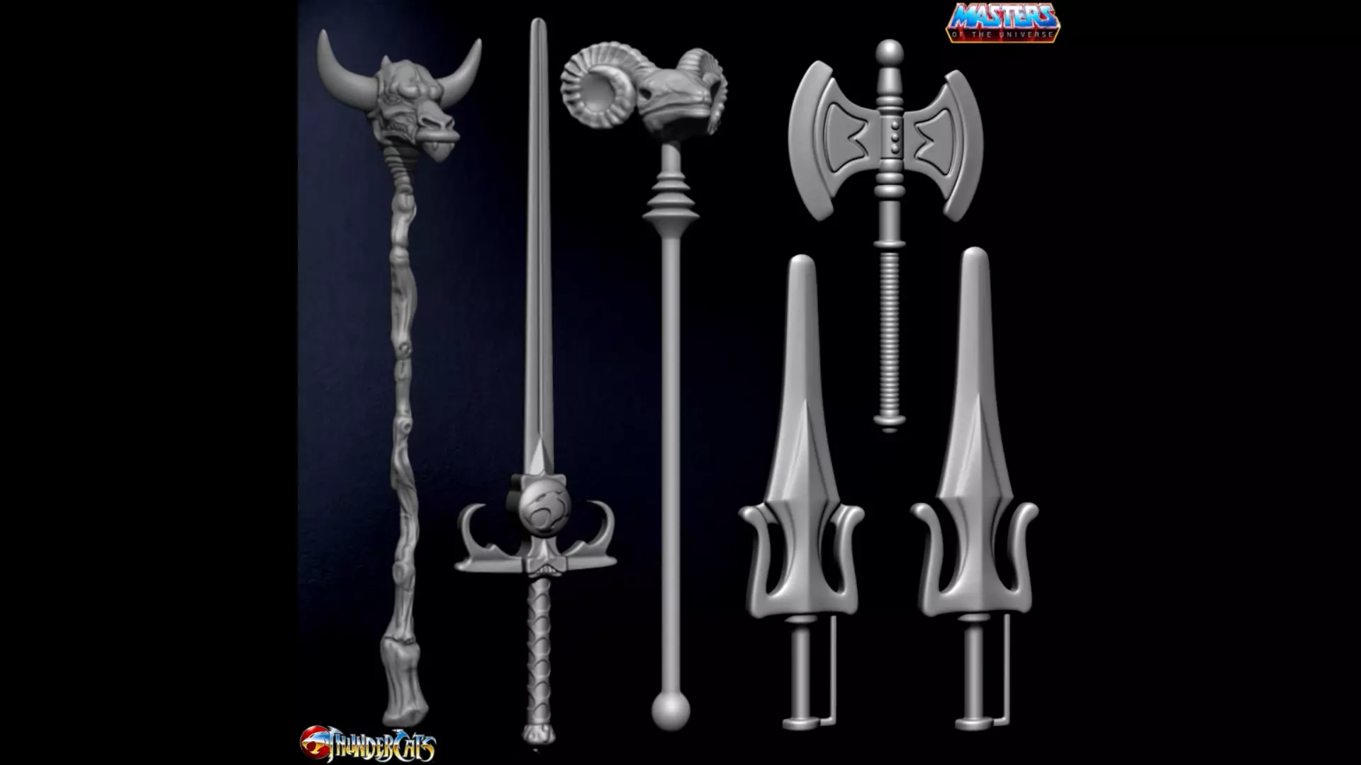 3D PRINTABLE THUNDERCATS AND MOTU ACCESORIES 3D print model_0