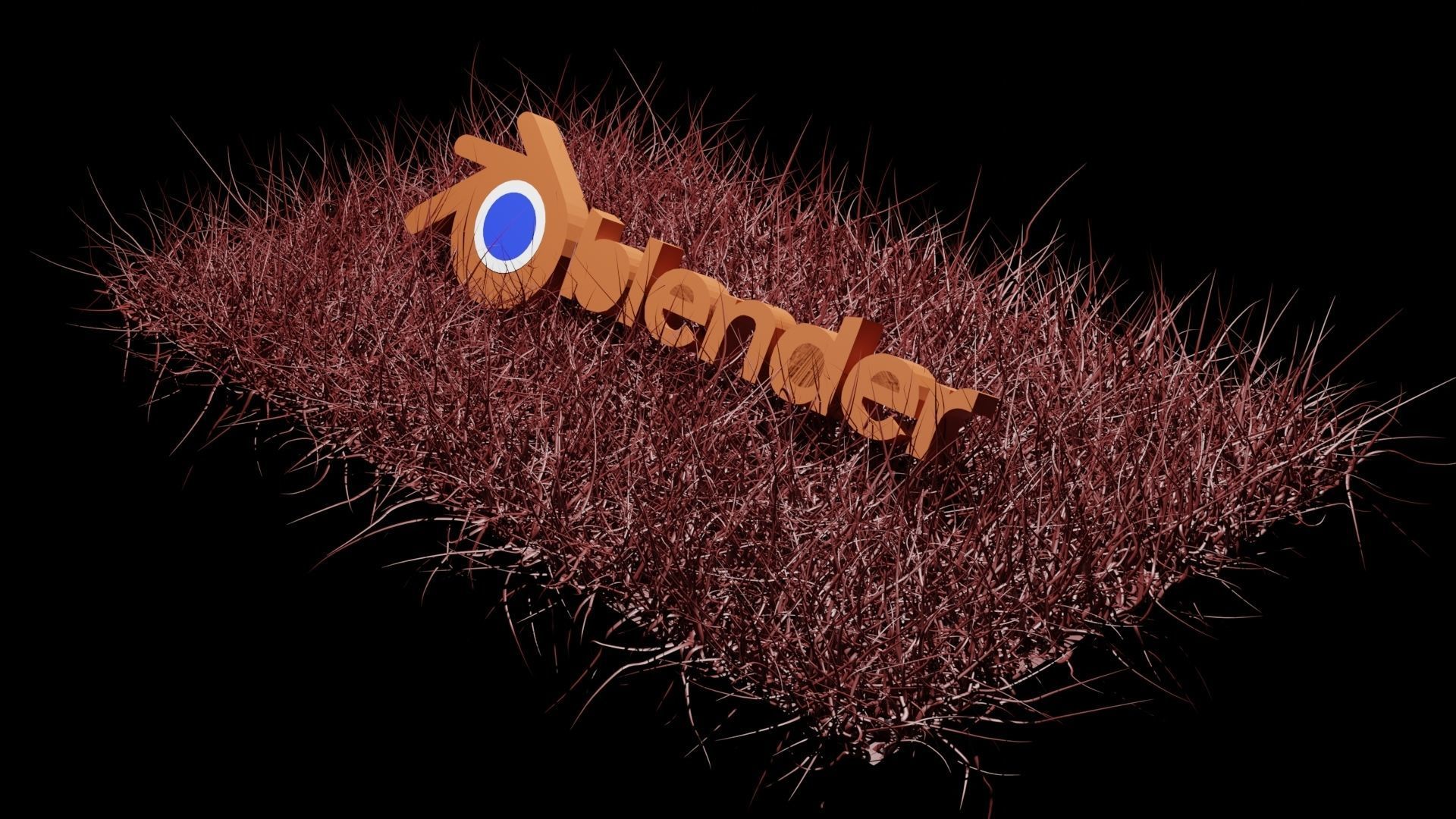 Blender grass 3D model_2