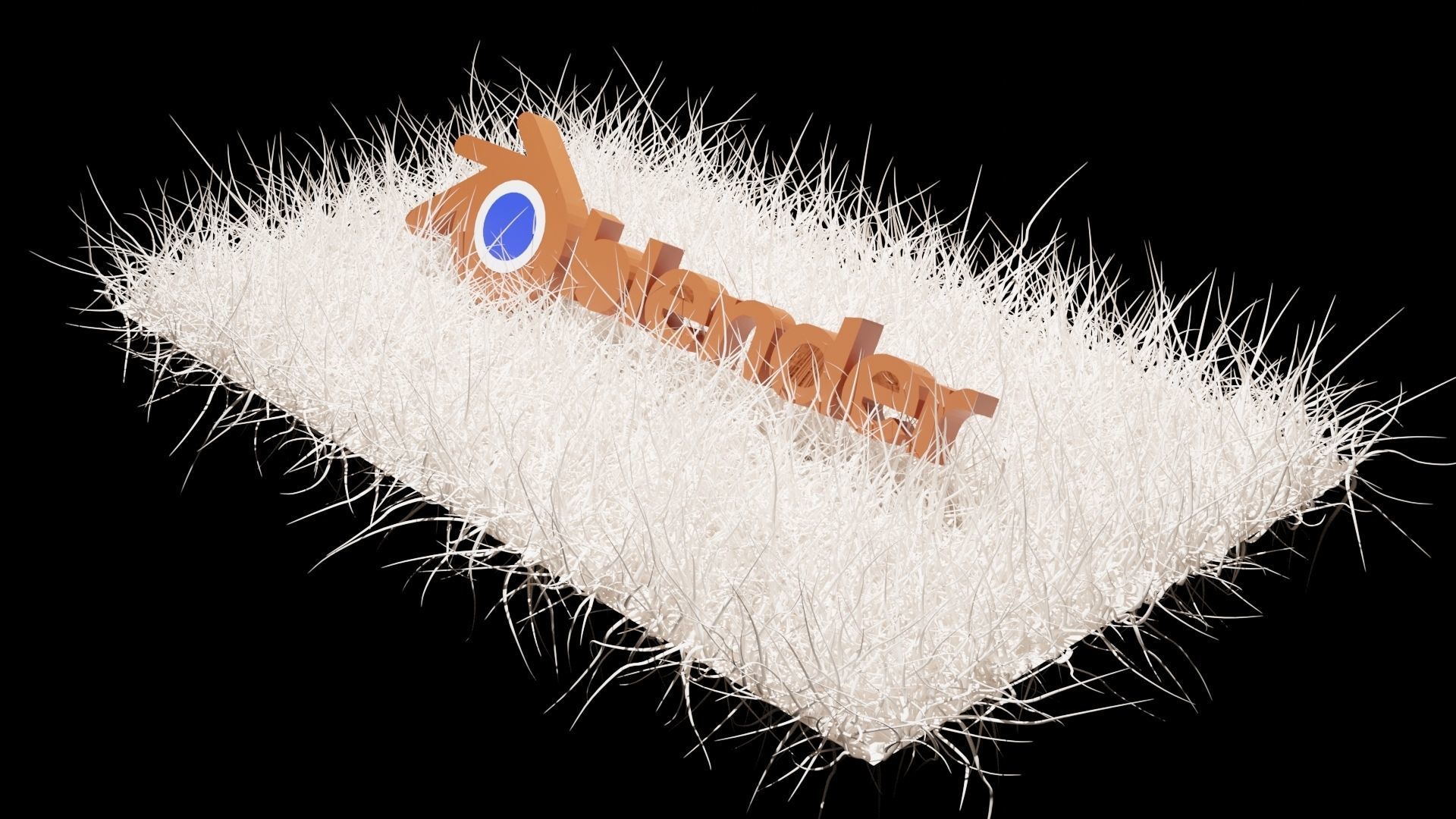 Blender grass 3D model_3