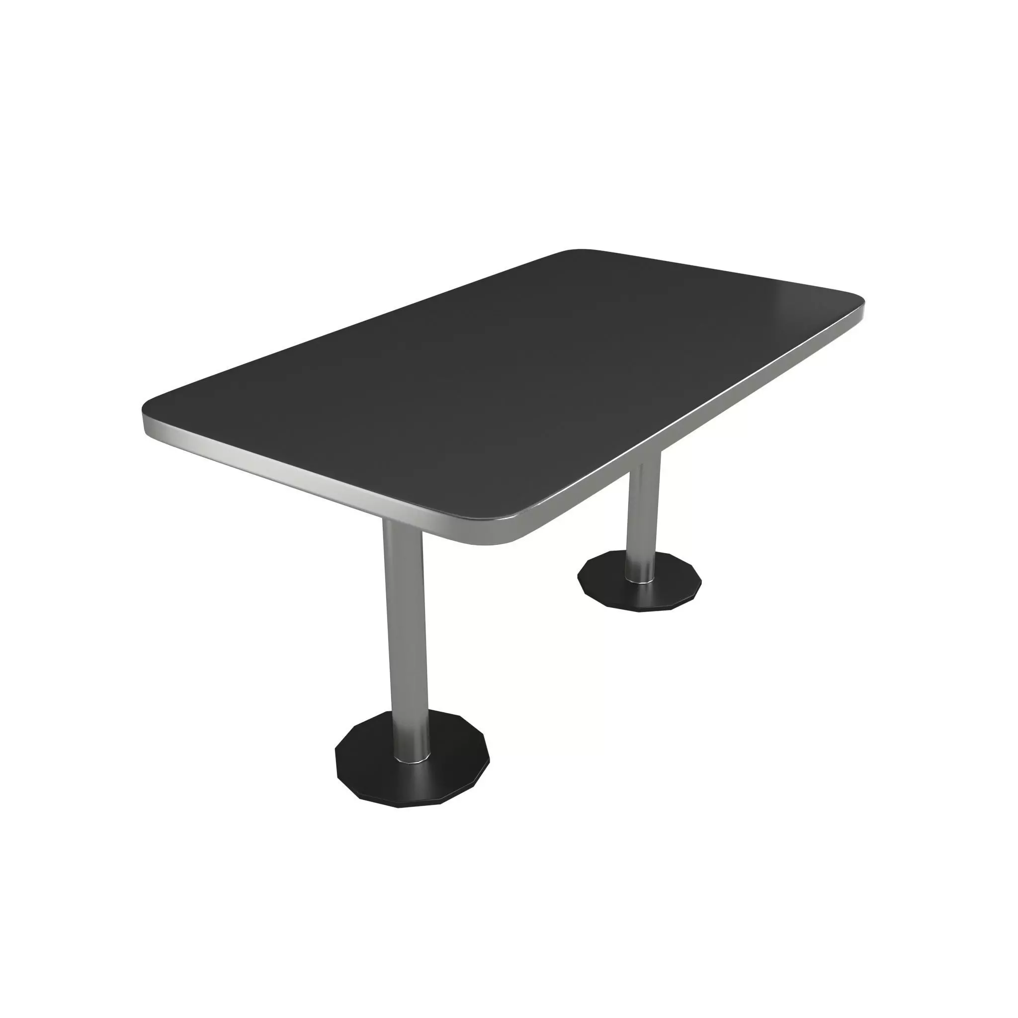 Dining Table v2 002 Low-poly 3D model_0