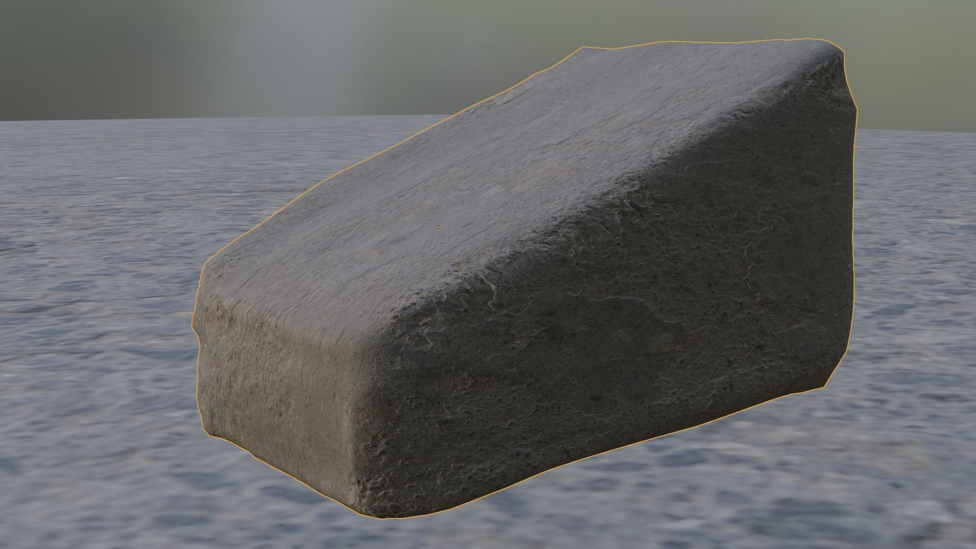 3d golf tee point rock Free low-poly 3D model_7
