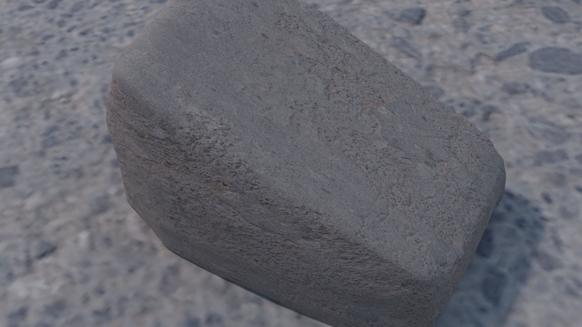 3d golf tee point rock Free low-poly 3D model_8