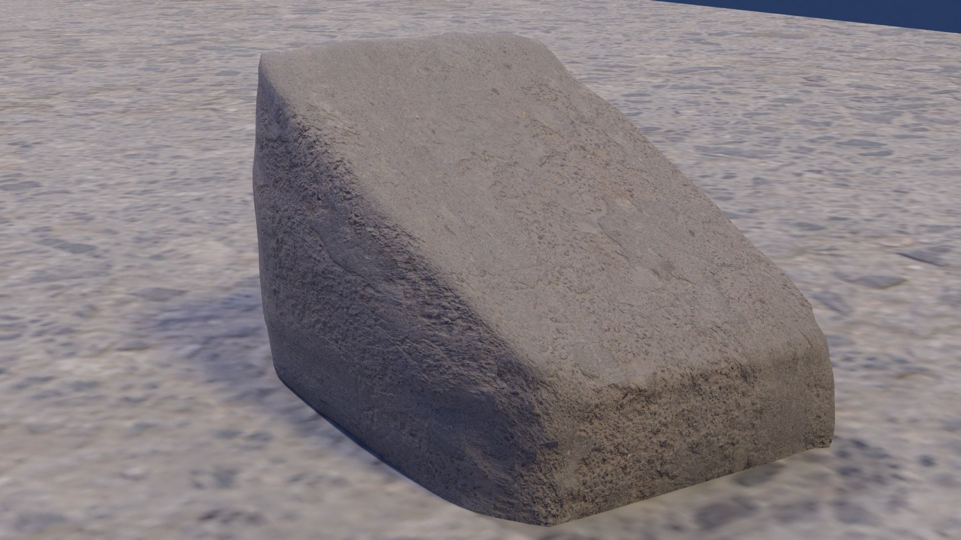 3d golf tee point rock Free low-poly 3D model_6