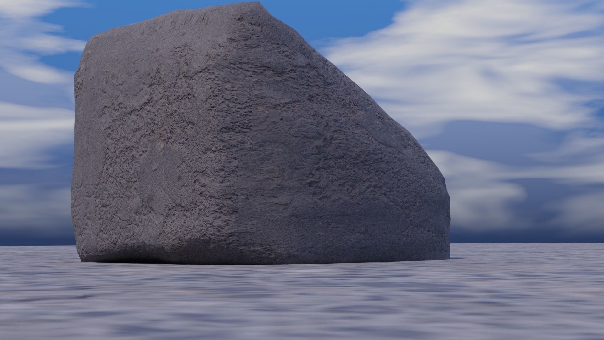 3d golf tee point rock Free low-poly 3D model_5