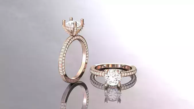 Pure Diamond Engagement Ring