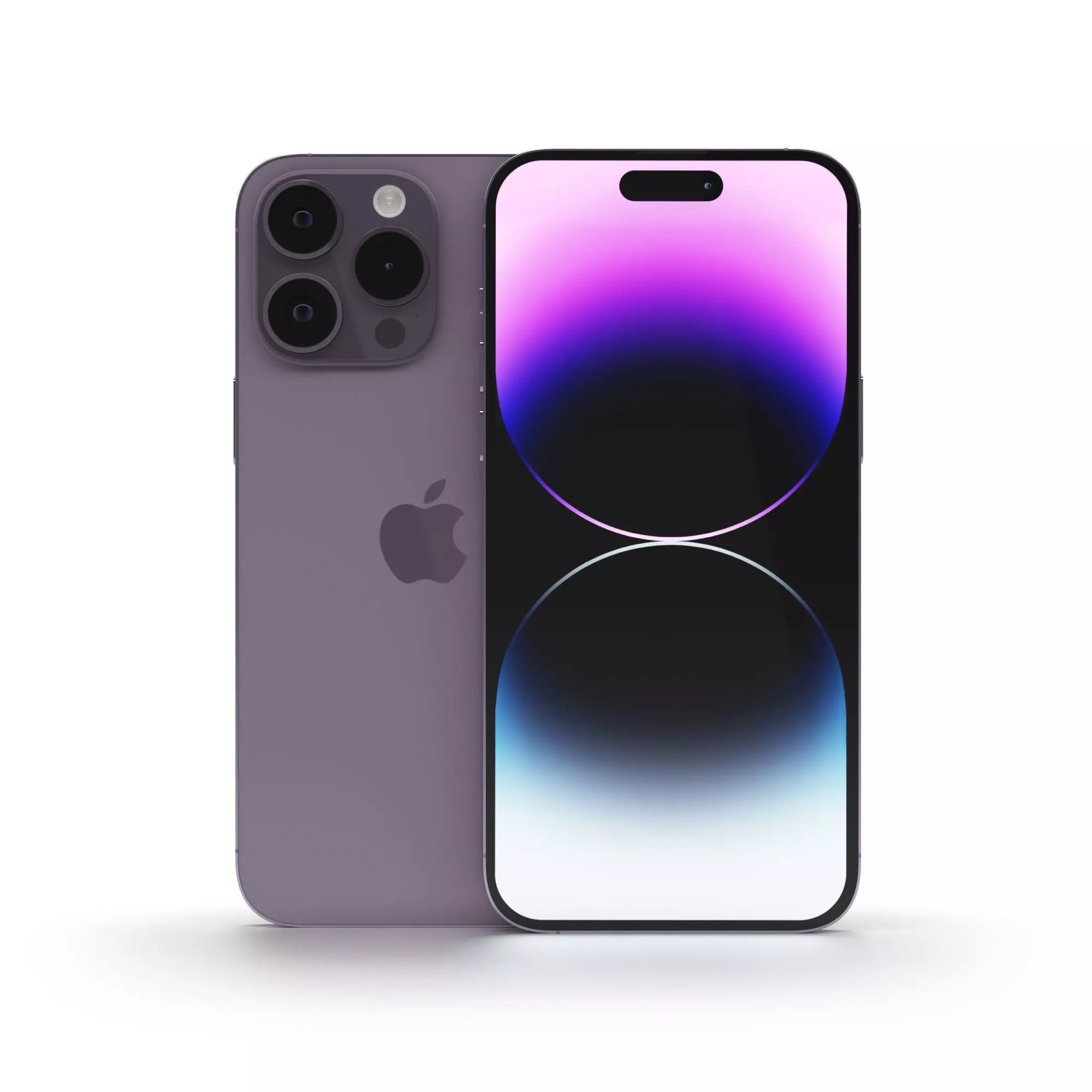 iPhone 14 Pro Max Deep Purple Low-poly 3D model_0