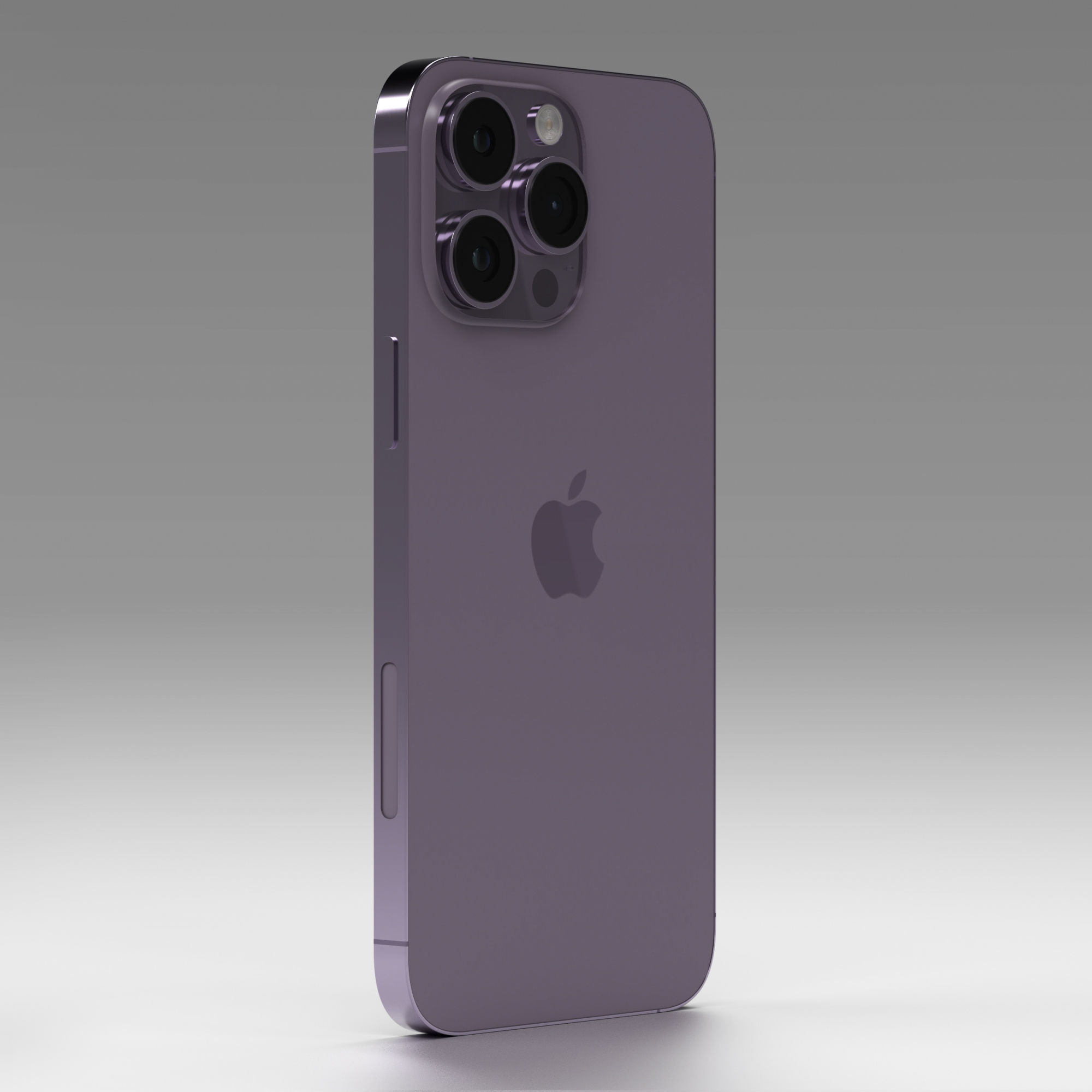 iPhone 14 Pro Max Deep Purple Low-poly 3D model_2