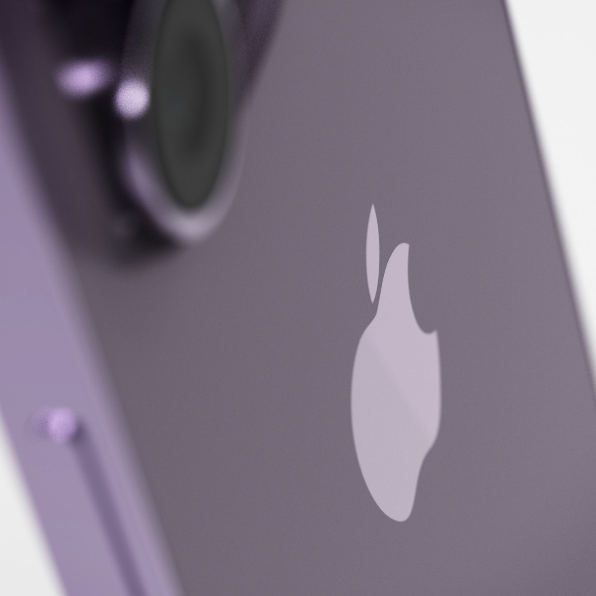 iPhone 14 Pro Max Deep Purple Low-poly 3D model_5