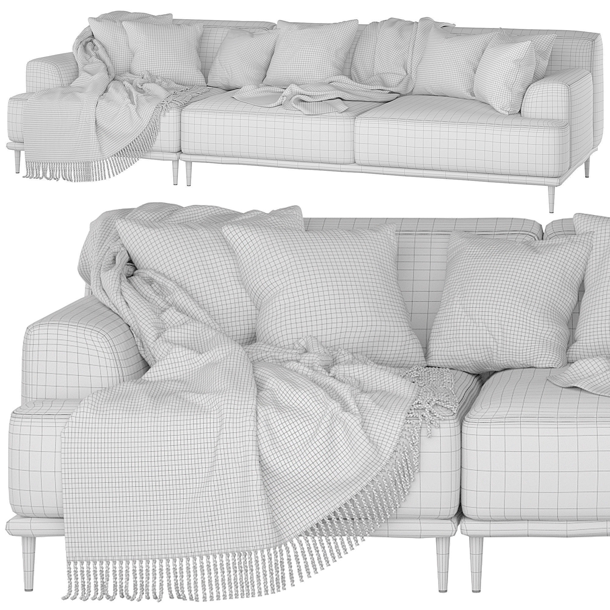 Sofa Portofino 3D model_1