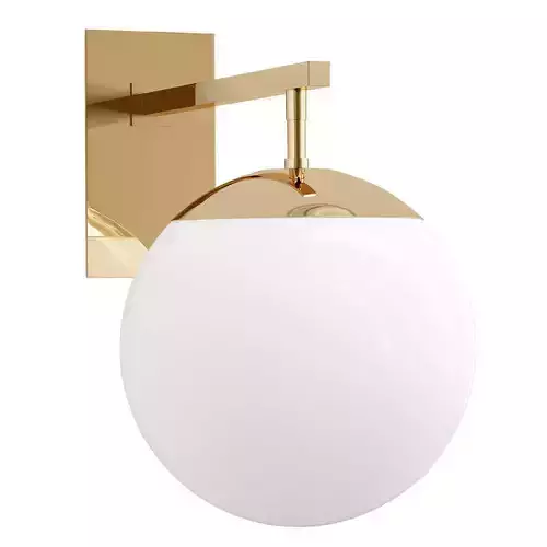 BALTIMORE gold sphere wall light