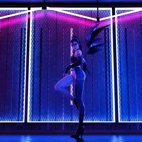 KDA ALL OUT KaiSa 3D model