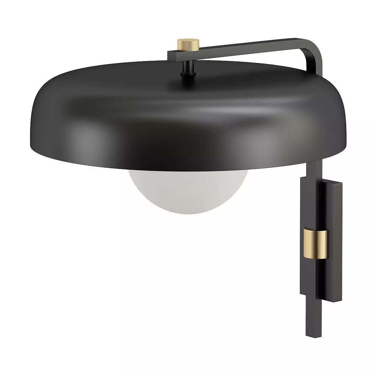 ASTORIA wall sconce with brass finish 3D model
