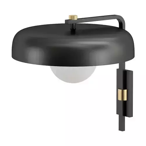 ASTORIA wall sconce with brass finish