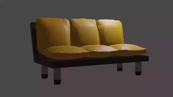 sofa01 couch with cushions