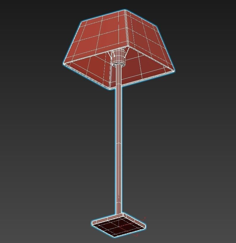 PROJECT floor lamp with shade 3D model_3