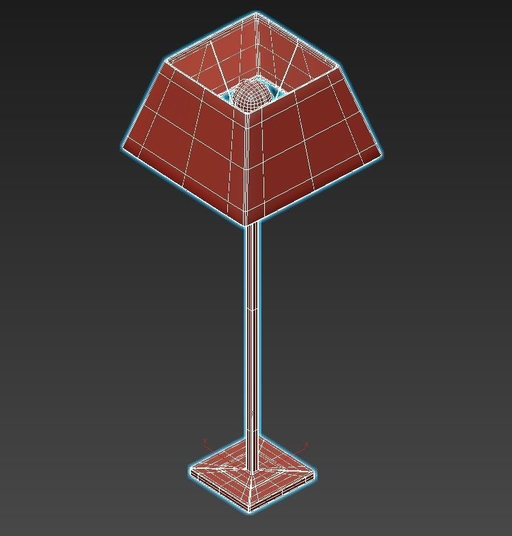 PROJECT floor lamp with shade 3D model_2