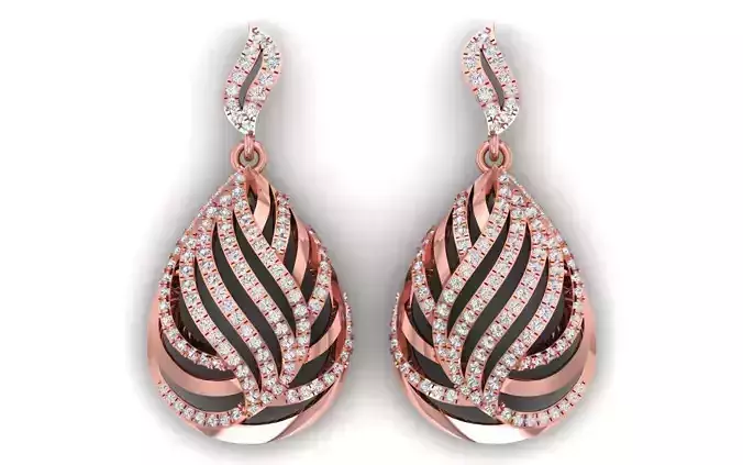 Solitaire Women Diamond Drop  Earring