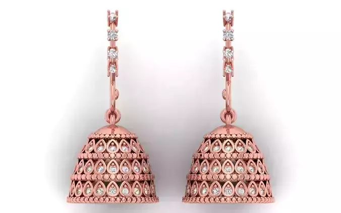 Solitaire Women Diamond Drop  Earring