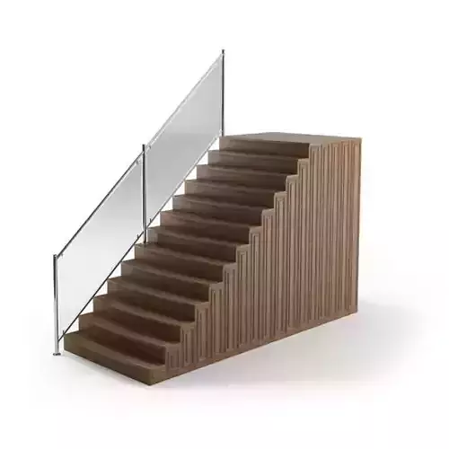 Screen Type Rail With Brown Stars