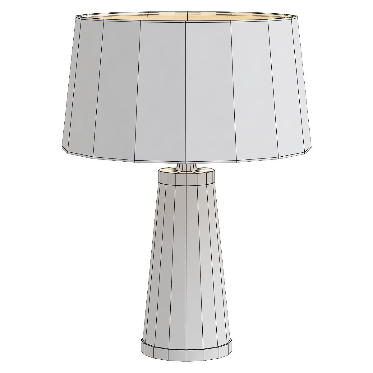 VOGUE table lamp with shade 3D model_1