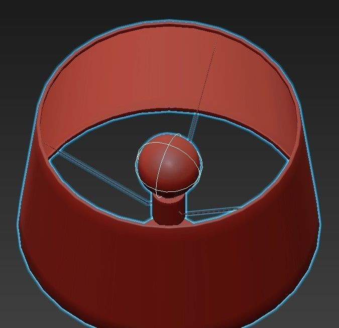 VOGUE table lamp with shade 3D model_5