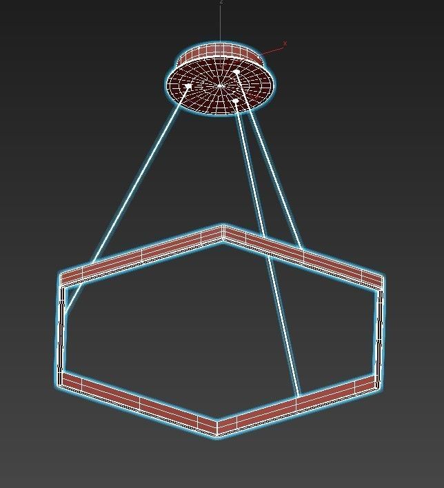 Hexagon Horizontal 3D model_3