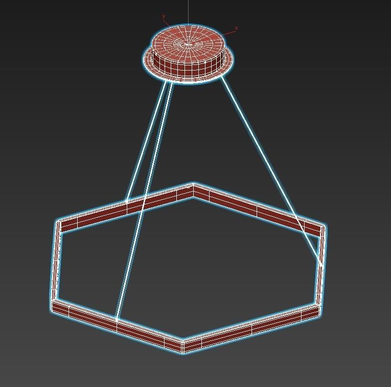 Hexagon Horizontal 3D model_2