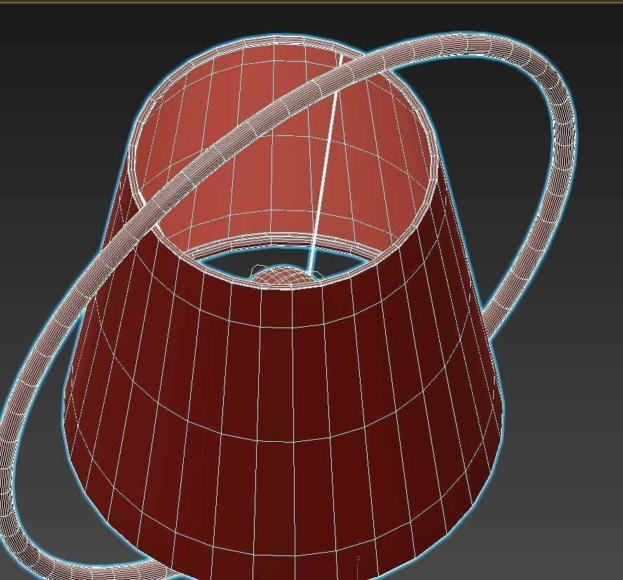 SOLEIL wall sconce with shade 3D model_5