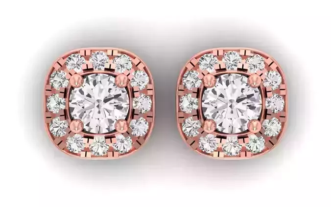 Solitaire Women Stud Diamond Earring