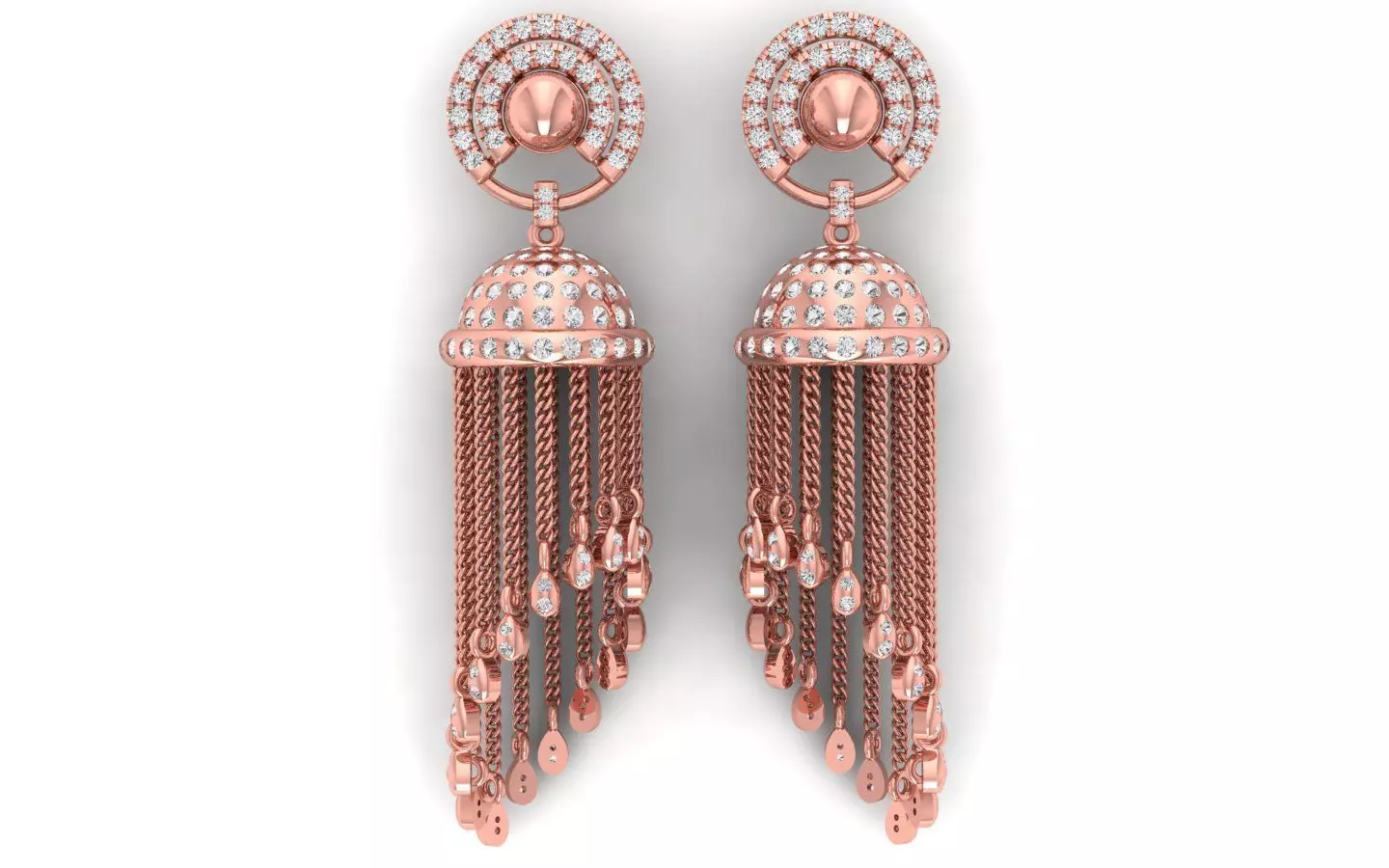 Solitaire Women Diamond Drop   Earring 3D print model_0