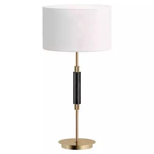 PIAZZA table lamp with gold base and shade