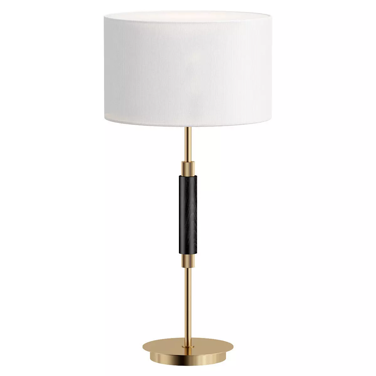 PIAZZA table lamp with gold base and shade 3D model_0