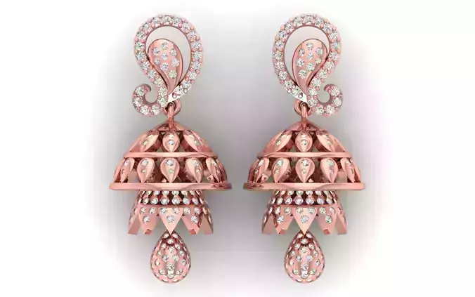 Solitaire Women Diamond Drop  Earring