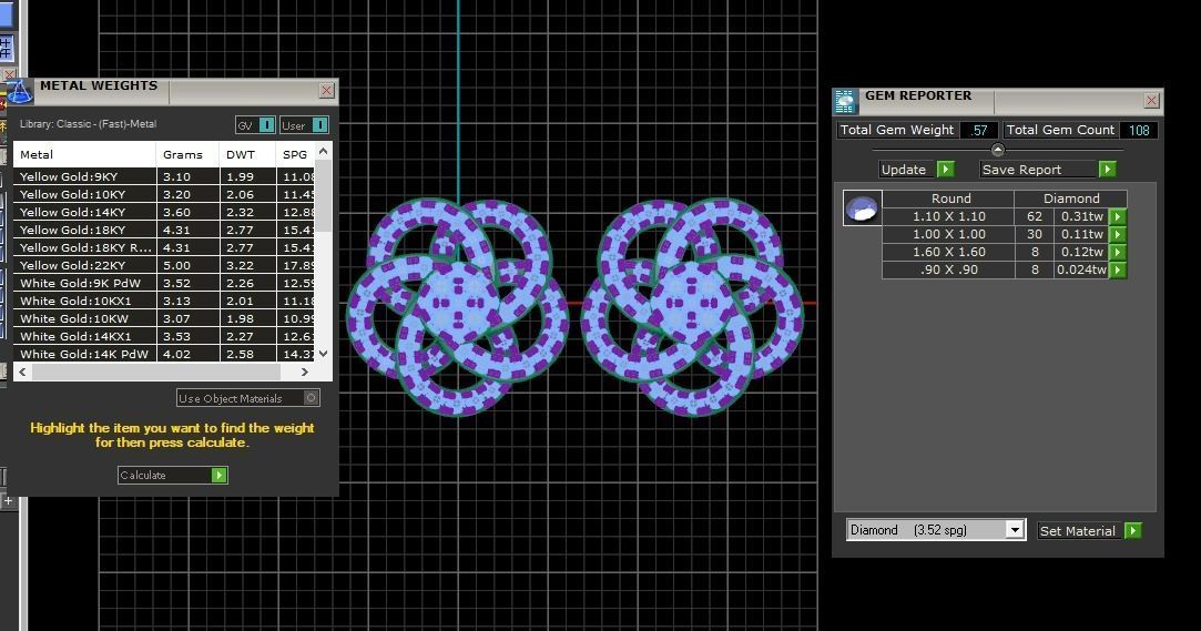 Solitaire Women Stud Diamond Earring 3D print model_3